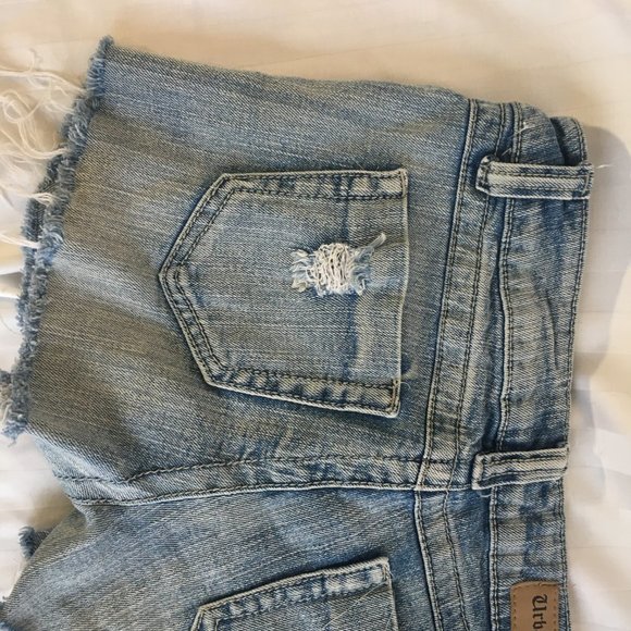 Urban Heritage Denim Shorts Women’s Size 1 Cotton Blend Distressed Ripped 25-172 - Picture 7 of 10